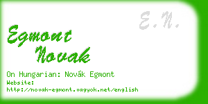 egmont novak business card